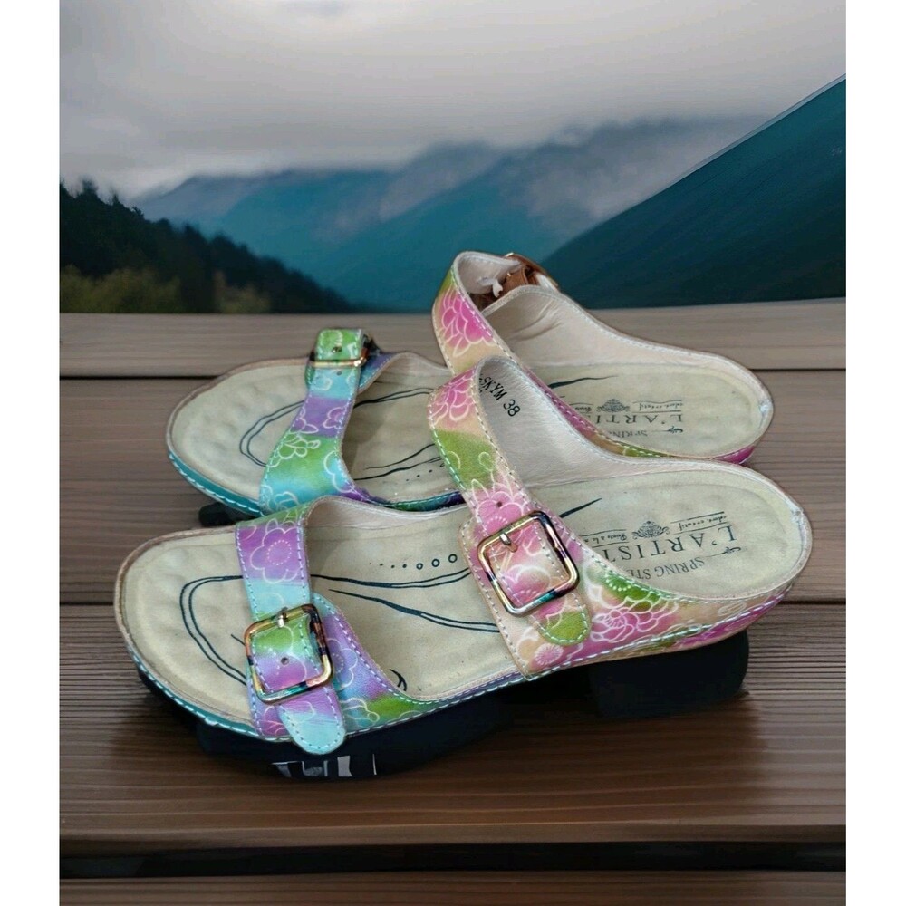 Spring Step L' artiste Marilcu  Sandals Women's Size 38EU Floral
